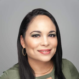 Smiling woman over 40 with elegant smoky eye makeup, perfect for mature beauty in Houston by Beauty with AS.